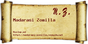 Madarasi Zomilla névjegykártya